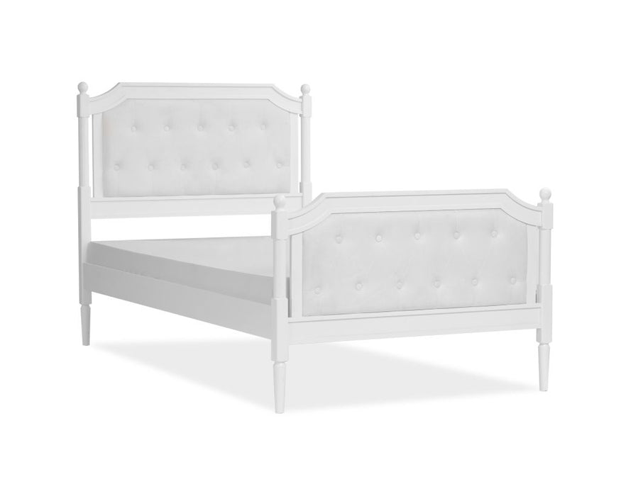 White Flora Single Wood Bed Frame