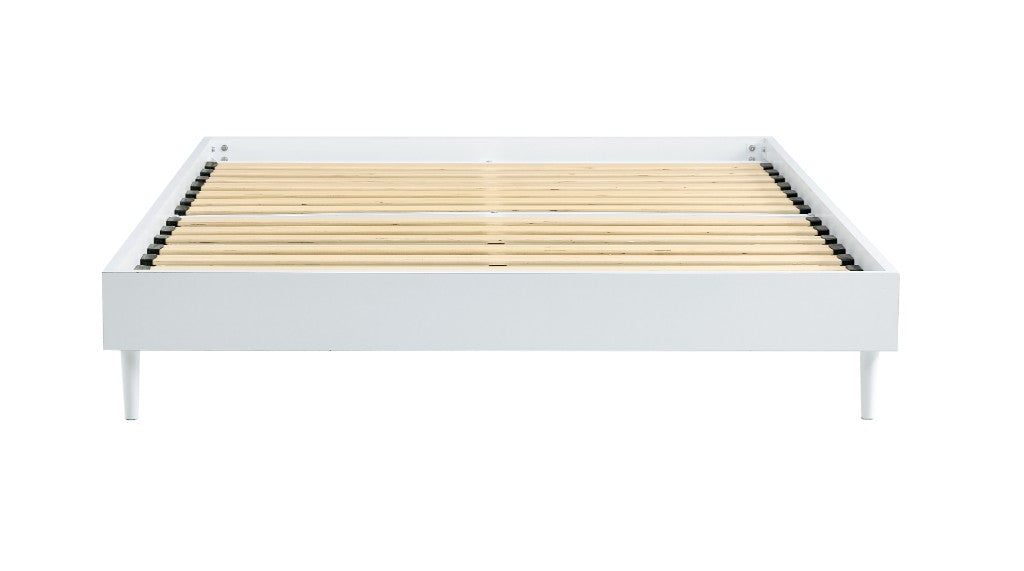 Petra Queen Bed Base, White