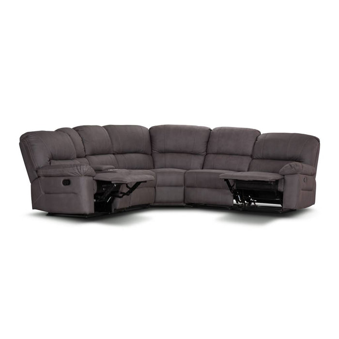 Jersey 3 Manual Recliner Corner Lounge Coffee