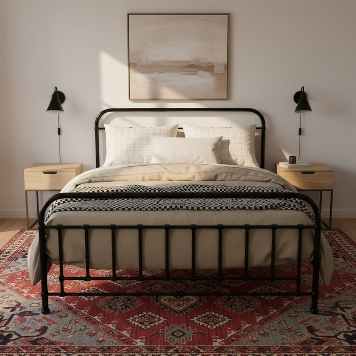 Kira Metal Bed Frame - Black