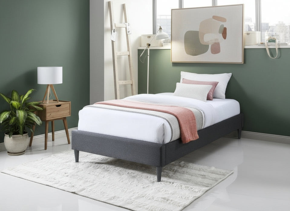 Alpine King Single Ensemble Bed Base - Grey
