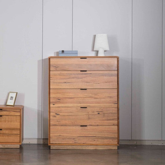 Galway 5 Drawer Timber Tallboy