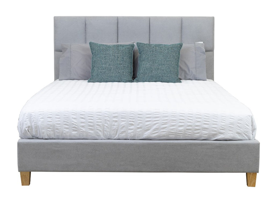Marley king Bed Frame - Grey