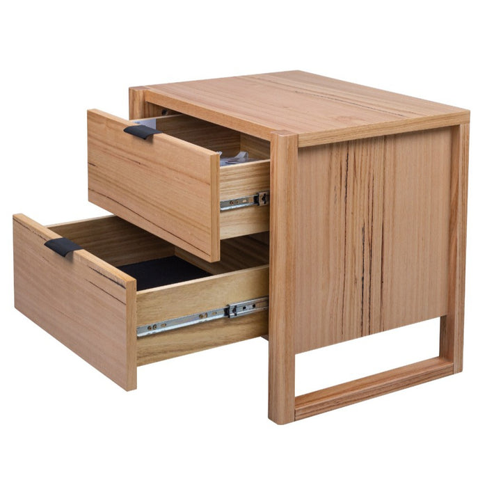 Perisher 2 Drawer Side Table - Natural