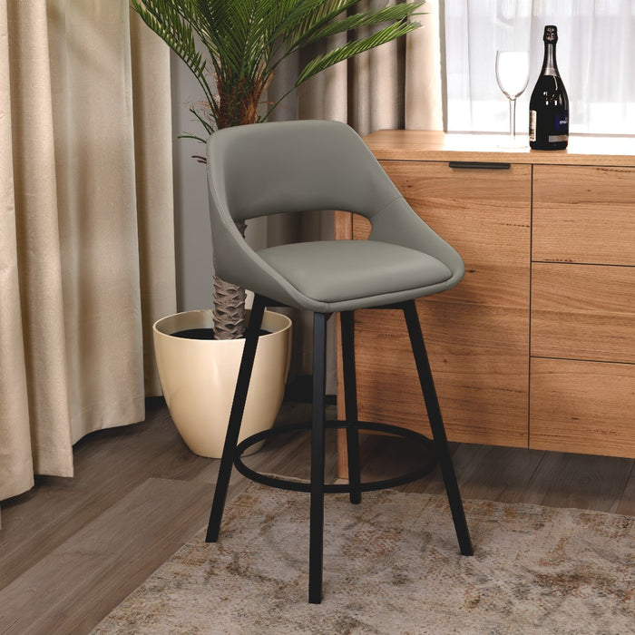 District Swivel Bar Chair - Grey