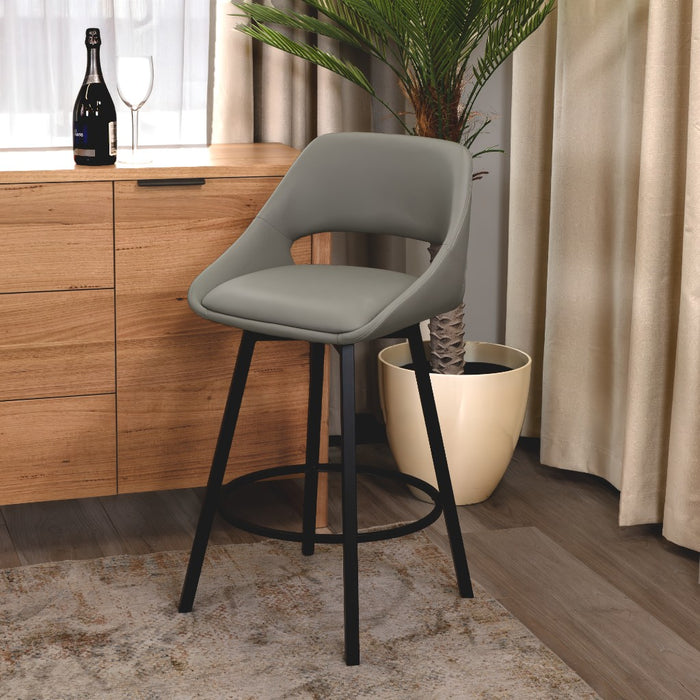 District Swivel Bar Chair - Grey