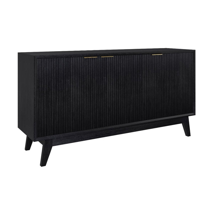 Ella 3 Door Buffet 165cm, Black