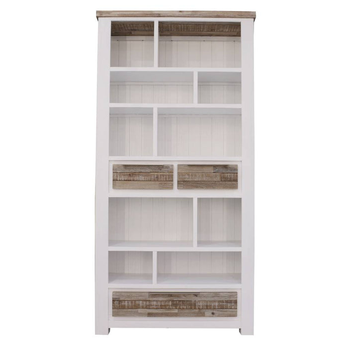 White Homestead Bookcase with Drawers