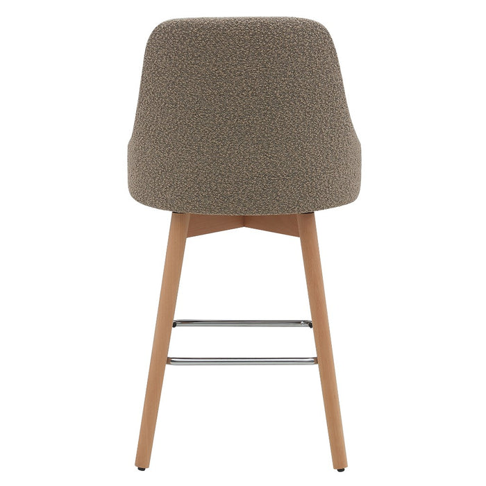 Leisure Fabric Swivel Bar Stool Natural