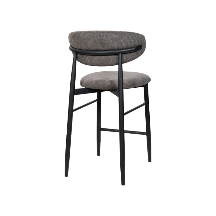 Lusita Set of 2 Upholstered High-Back Bar Stool