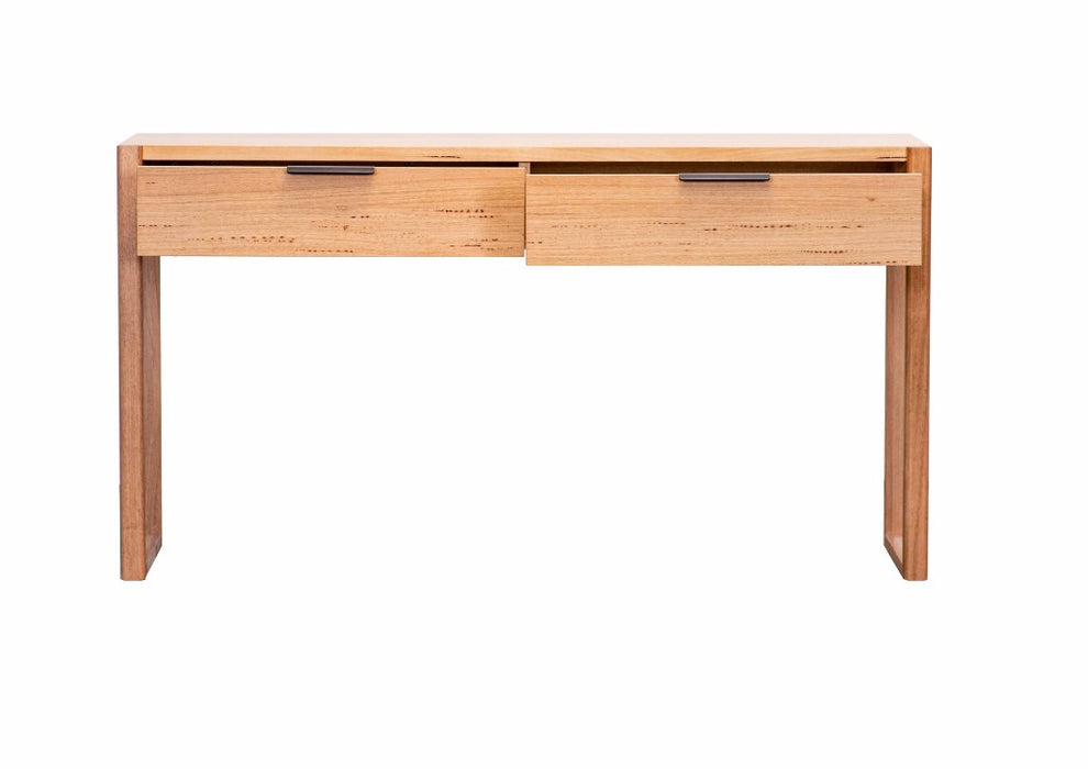 Perita 1.4m Console Hallway Table - Messmate Wood