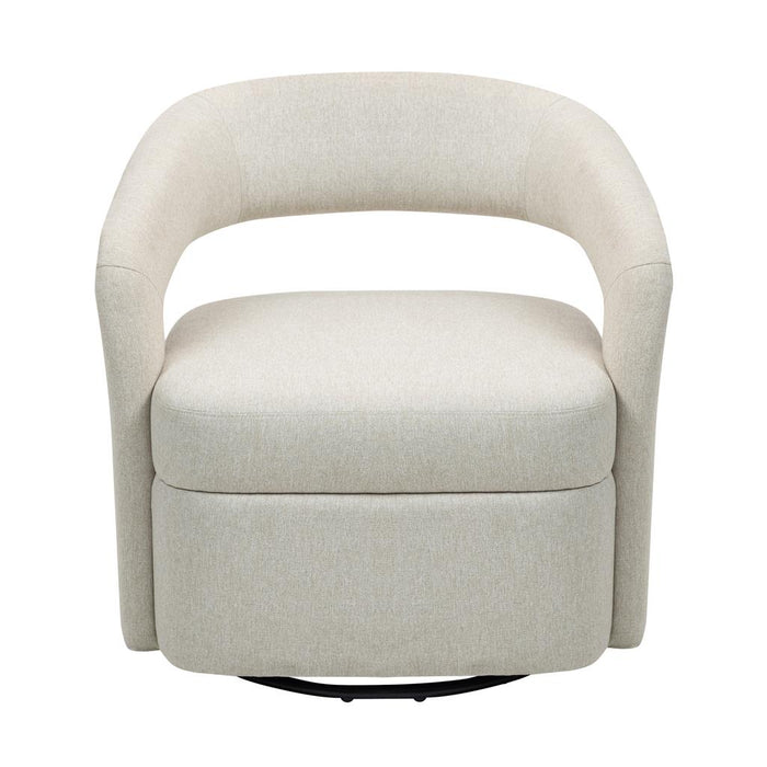 Raeley Swivel Armchair- Beige