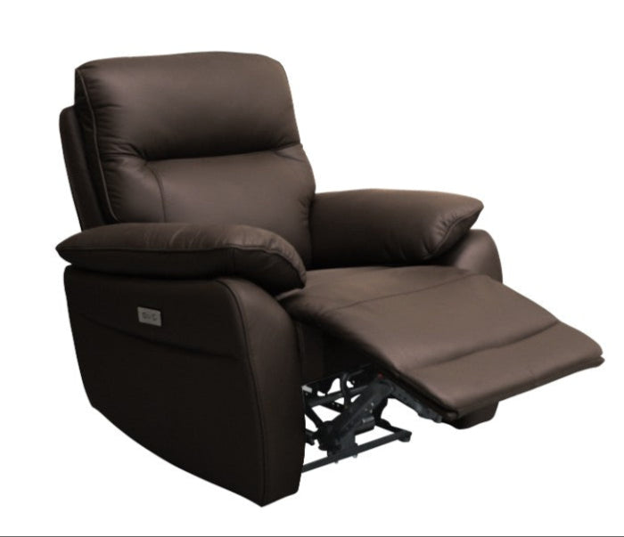 Aspect Leather Single Power Recliner - 3 Colours