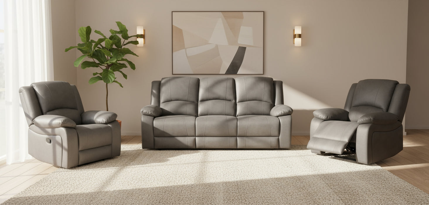 Cava 5 Seater Manual Recliner Sofa Set