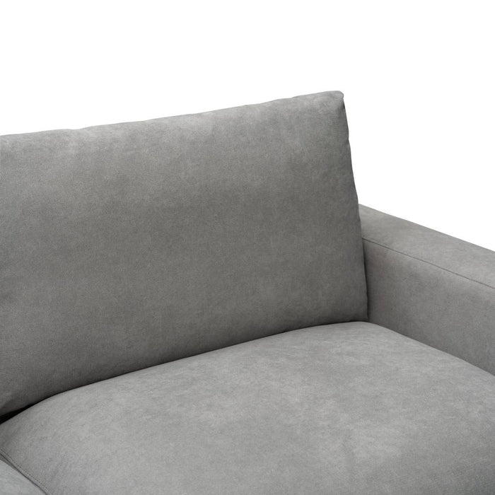 Hasting 2.5 Seater Upholstered Sofa - Light Grey