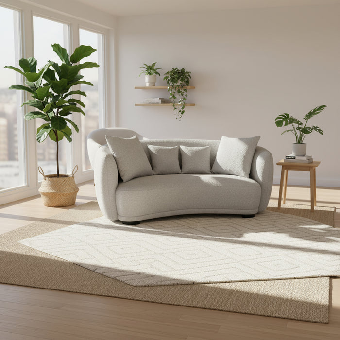 Ibiza Bean Shape Boucle Sofa