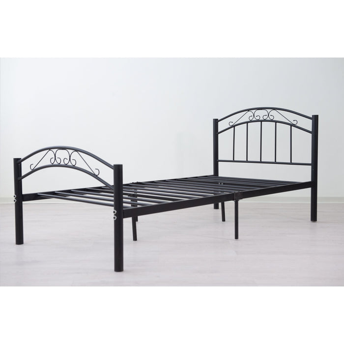 Cleveland King Single Metal Bed Frame - Black