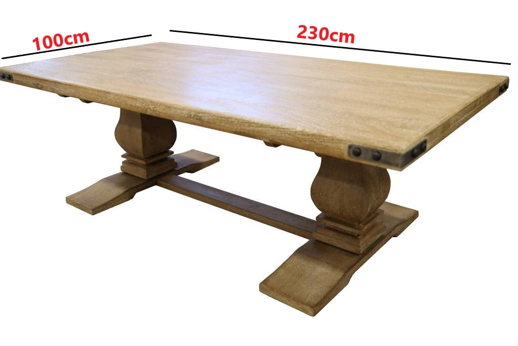 Utah 230cm Mango Wood Dining Table