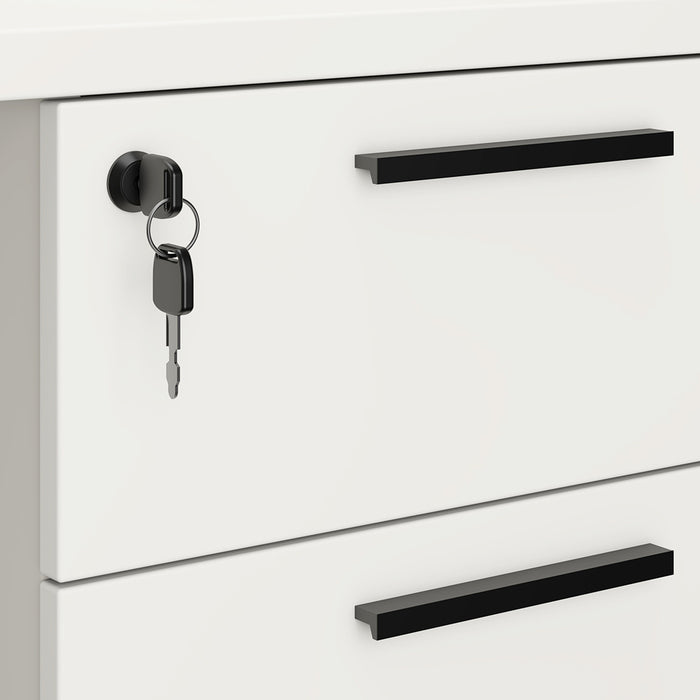 Emery Office Desk White 120cm