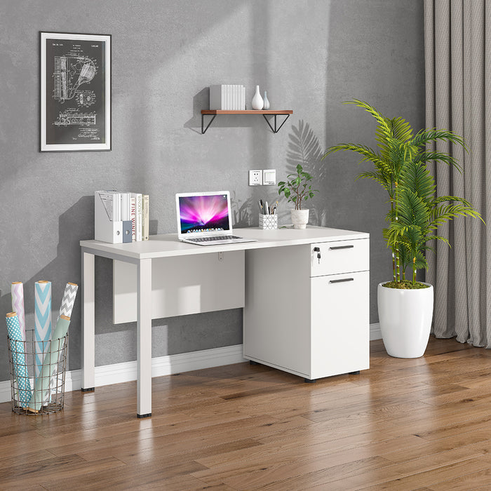 Emery Office Desk White 120cm