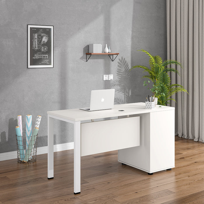 Emery Office Desk White 120cm