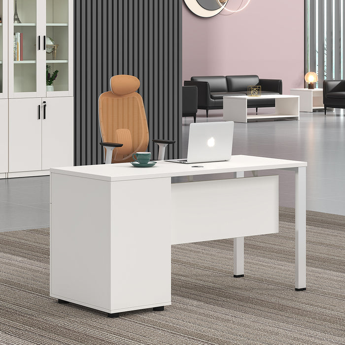 Emery Office Desk White 120cm