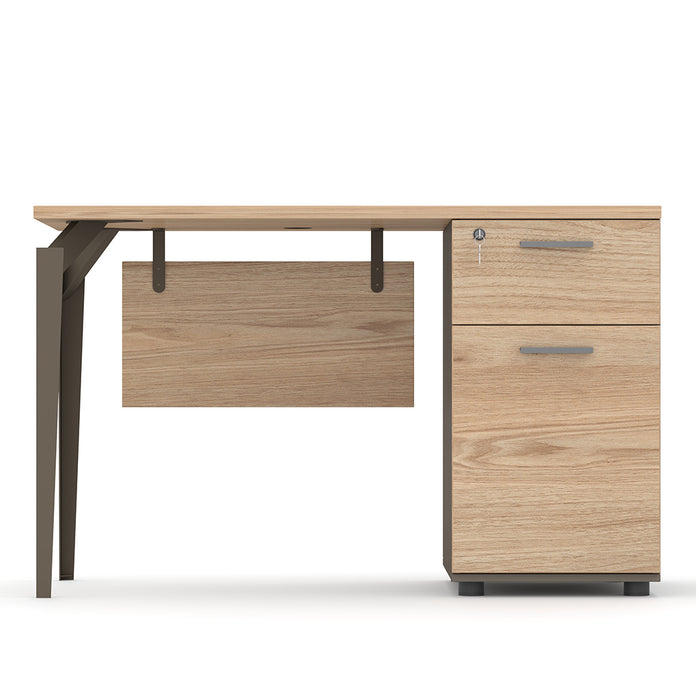 Ellis 120cm Office Computer Desk Oak Grey