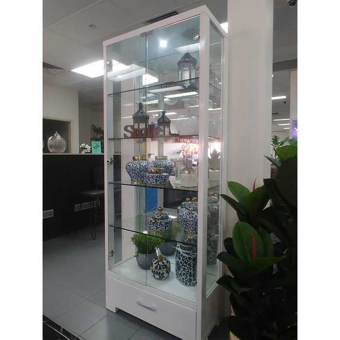 White Wilson Display Cabinet