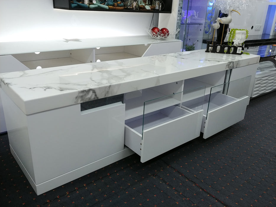 Carmela 2.0m Entertainment Unit - White