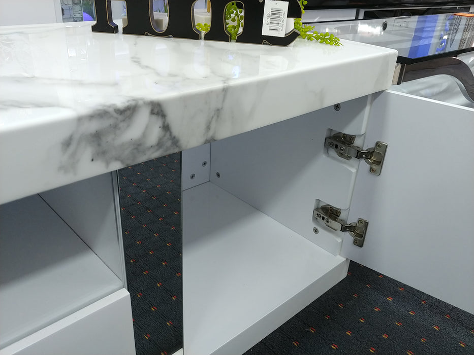 Carmela 2.0m Entertainment Unit - White