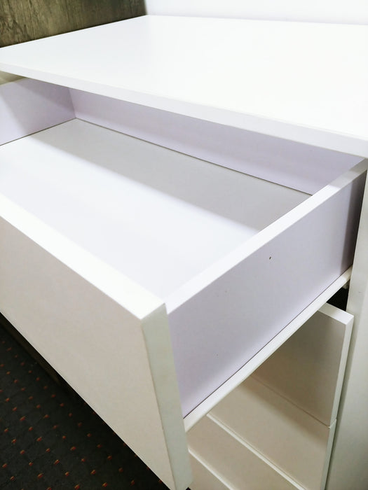 White Mason 5 Drawers Tallboy