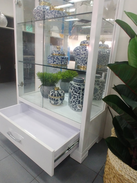White Wilson Display Cabinet