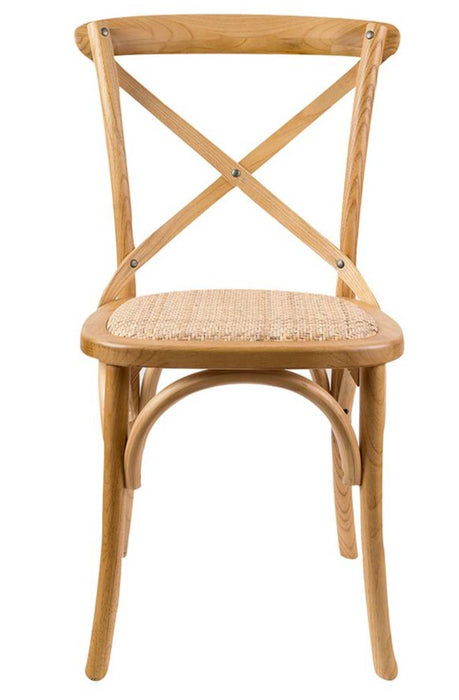 Casta Dining Cross Back Chair Oak