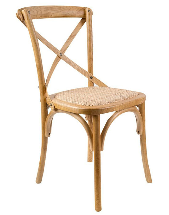 Casta Dining Cross Back Chair Oak