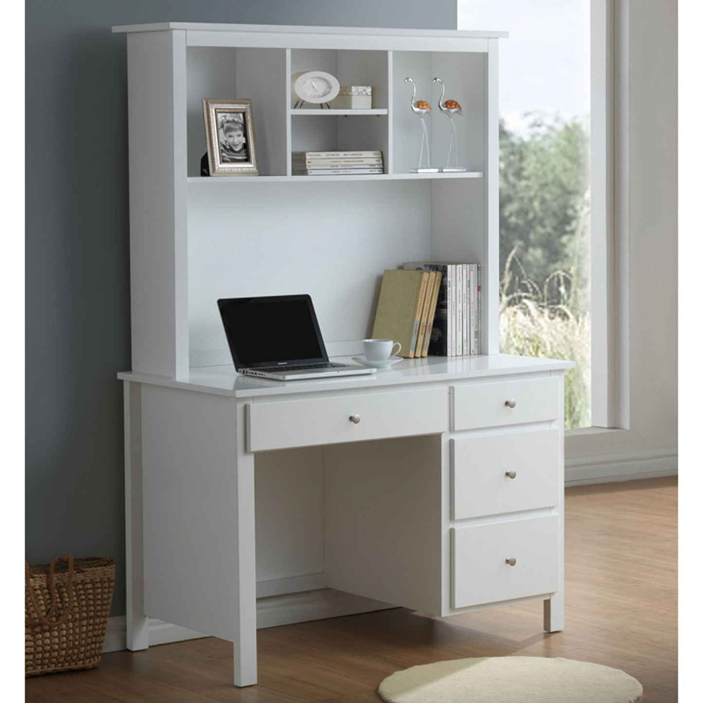 Brodie Desk with Four Drawers 120cm Lj Bedding and Furnitures