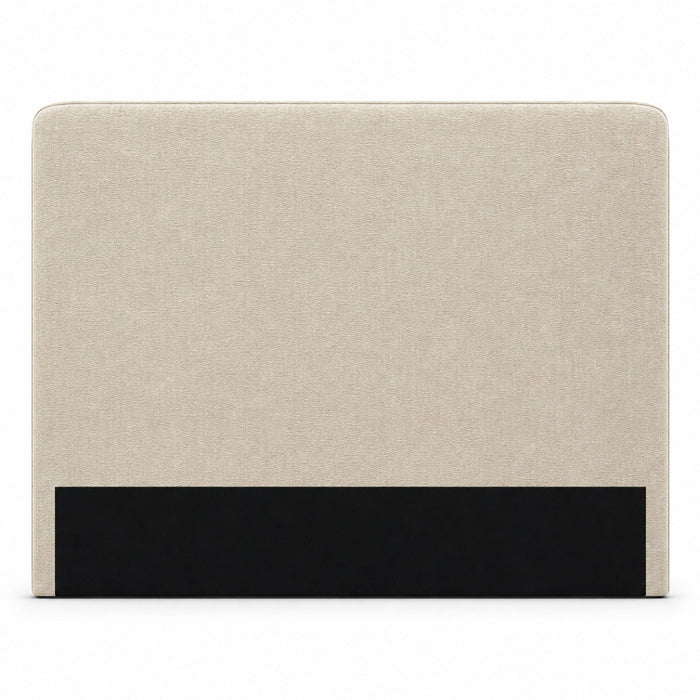 Olivia Queen Beige Fabric Bedhead