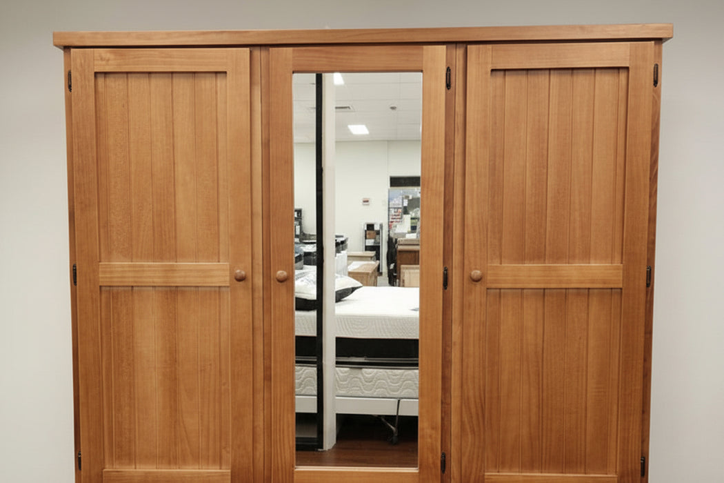 Large 3 Door Timber Robe 182cm