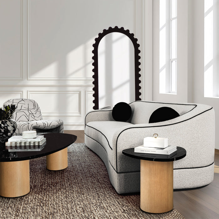Sculptura Marble Side Table Black