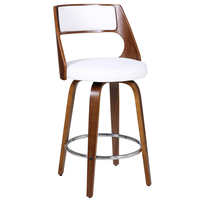 White Oslo Modern Barstool