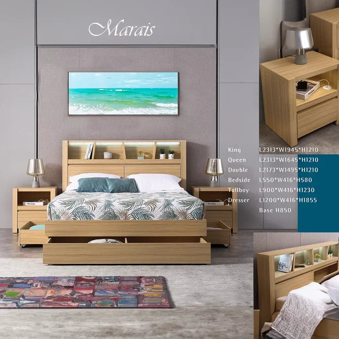 Marais 3 Drawer Bed Frame