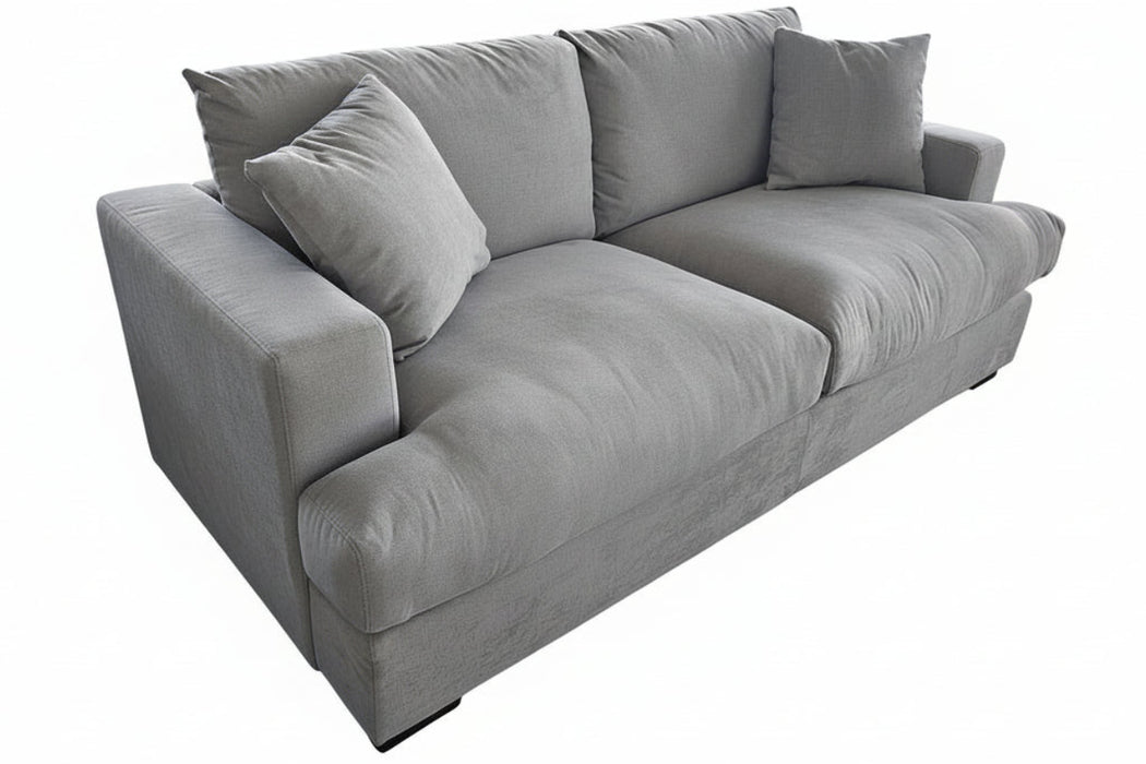 Hasting 2 Seater Upholstered Sofa Light Grey 189cm