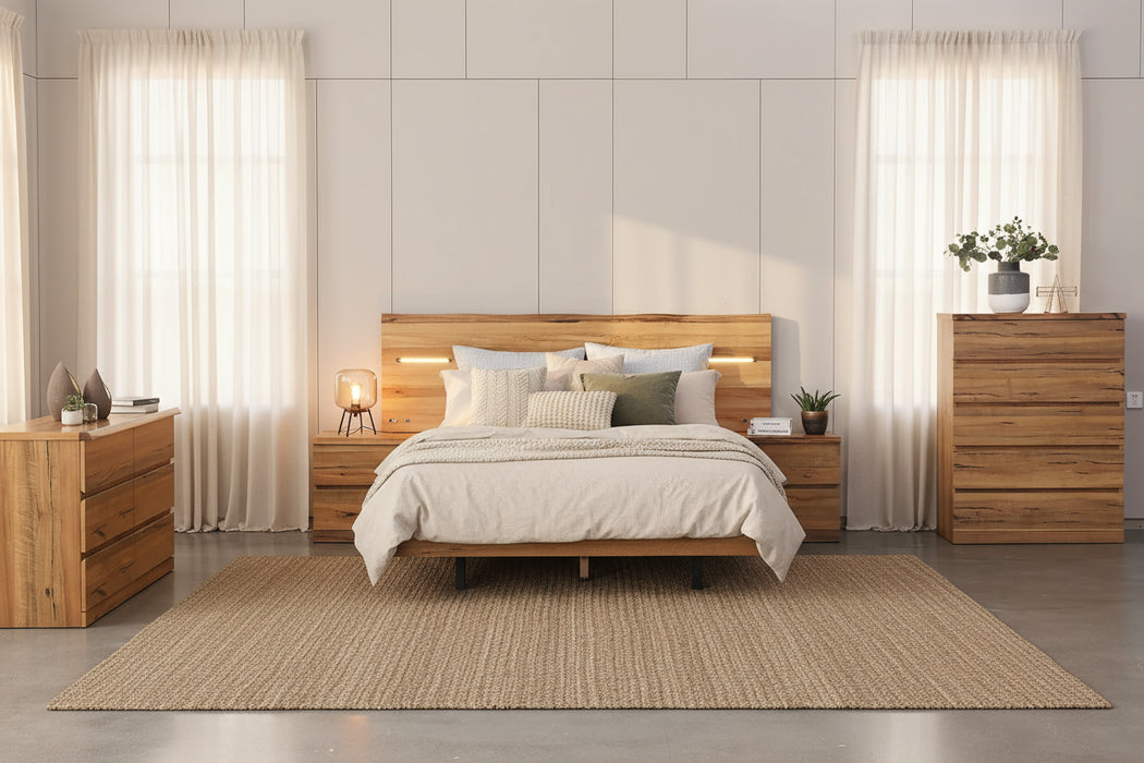 Bendigo Wooden King Bed