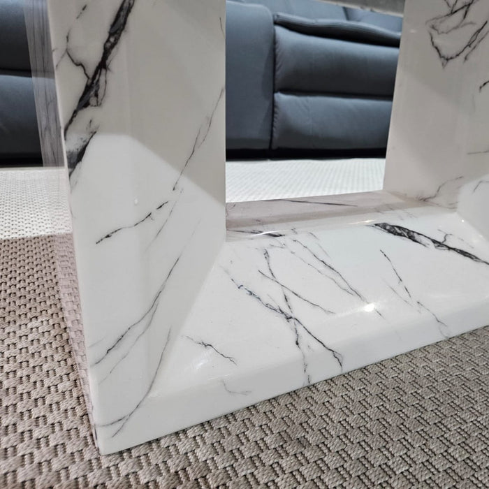 White Monaco Marble Coffee Table