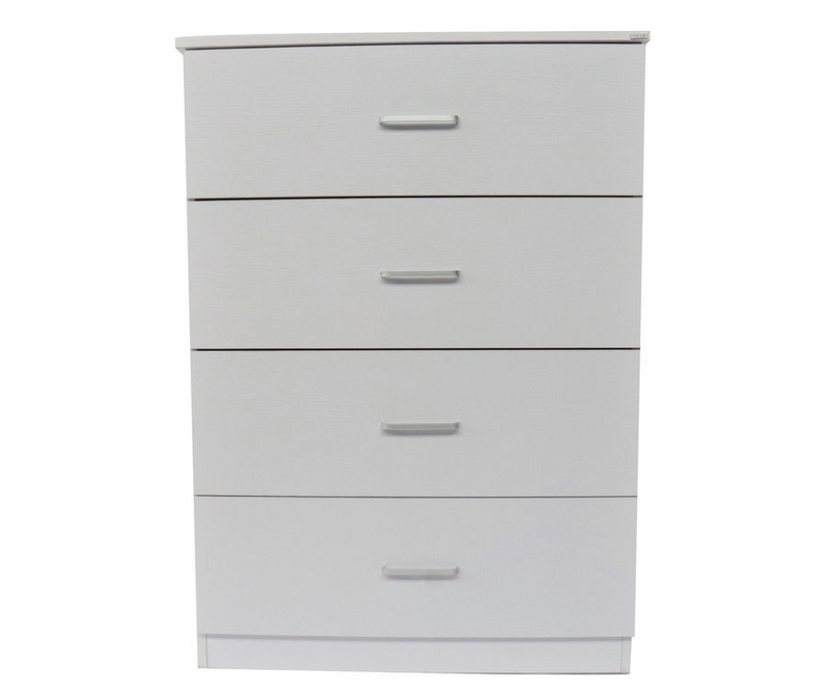 Milton 4 Chest of Deep Drawers Tallboy White | Liverpool & ST Marys NSW