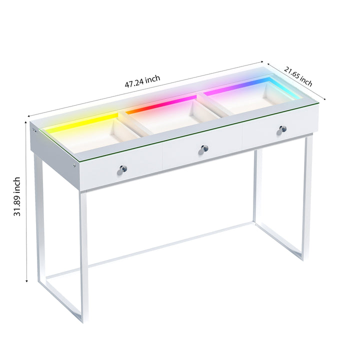 Billie 3 Storage Drawers Dresser Desk