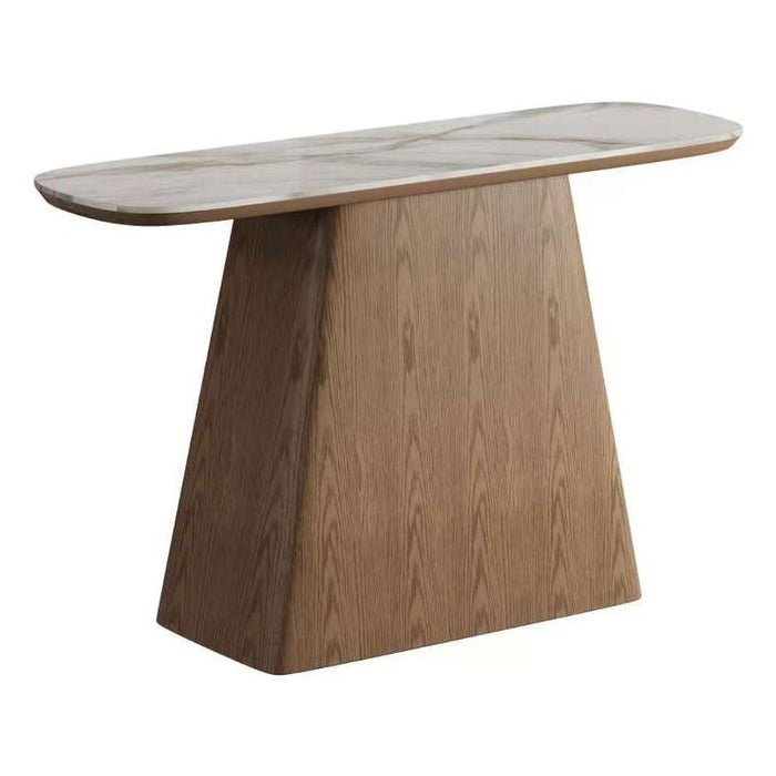 Hudson Sintered Stone Top Wooden Hallway Table 120cm