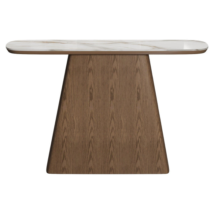 Hudson Sintered Stone Top Wooden Hallway Table 120cm