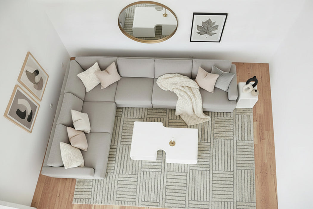 Byron Corner Luxurious Foam Lounge in Fabric