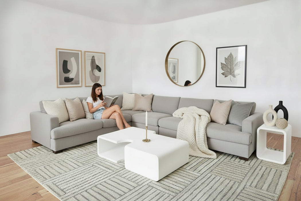 Byron Corner Luxurious Foam Lounge in Fabric