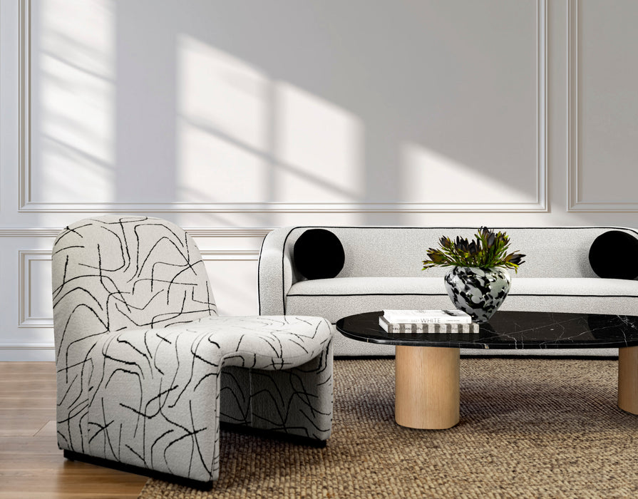 Sculptura Marble Coffee Table Black